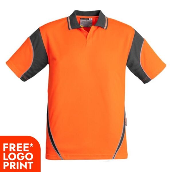 Mens Hi Vis Aztec Polo - Short Sleeve Thumbnail